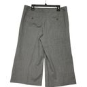 Lafayette 148  Womens Sz 12 Wide Leg Culottes Crop Pants Wide Wool Stretch Gray Photo 1