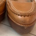 Cole Haan Platform Wedge Slingback Shoes Sandals Tan Camel Leather Sz 7.5 Photo 11