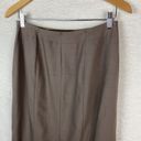 Talbots  Womens‎ Stretch Wool Skirt Pleated Size 6 Brown Made in Japan Career Photo 8