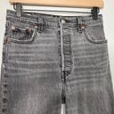 Levi’s Levi's Ribcage Straight Ankle Jeans Black Worn In Wash Size 26 High Rise Stretch Photo 5