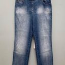 St. John  Straight Leg Embellished Jeans 8 Photo 0