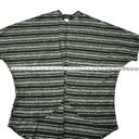 Say Anything  Green Stripe Cardigan Open Front Top Medium Photo 6
