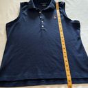 Ralph Lauren  - Navy Sport Collared Tank Top - 100% Cotton - Womens Large Photo 7