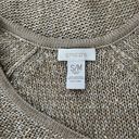 Chico's Chico’s Gold Metallic Sweater Poncho, Sz S/M Photo 9