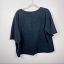 Oak + Fort  Black Blanket Soft Oversized Loose Tee Shirt Photo 2