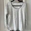 Lake Pajama Top Size Large Color White Blue Photo 0