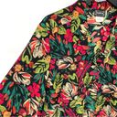 Bonworth Vintage  Colorful Tropical Rainforest Button Down Blouse Large Photo 1