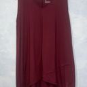 Lane Bryant  LIVI Maroon V-Neck Soft Tunic Tank Top Sporty Athletic Casual 18/20 Photo 1