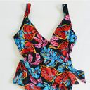 Maxine of Hollywood Vintage  Wrap Floral One Piece Swimsuit Photo 1