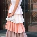 Something Navy / Revolve Alexandra Poplin Tiered Ruffle Maxi Dress in Pink Photo 0