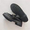 Guess  Women's Hillford Shiny Black Faux Leather Platform Chunky  Loafers Sz 7.5 Photo 8