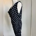 Ralph Lauren Lauren  Dress Black Polka Dot Printed KNee Length Size 14 Flattering Photo 3