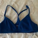 PacSun Eco Blue Stevie Ribbed Racerback Bikini Top Photo 3