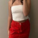 Red Mini Skirt Size M Photo 0