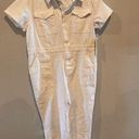 Good American  CREAM WOMENS DENIMN JUMPSUIT Photo 0