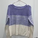 Cupcakes and Cashmere NEW  PURPLE AND WHITE SWEATER Photo 1