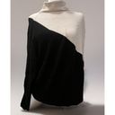 Tahari T  Womens Black White Color Block Dolman Sleeve Sweater Size Large Photo 1