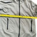 CAbi  Zip Pivot Athletic Jacket Stone Gray Size S Tunic Length #3732 2 Way Zip Photo 7