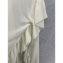 David & Young  Women's Coverup Open Front Solid White Sheer One Size Photo 3