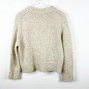 Everlane  Diamond Stitch Cloud Crewneck Wool Blend Sweater S Tan Photo 2