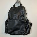 Women’s Black Faux Leather Backpack Purse Photo 0