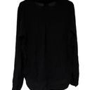 Pistola  Women's Black V-Neck Button-Up Shirt 3/4 Sleeve Loose Fit Casual Size S Photo 4