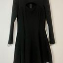 Bar III  Women's Zip-Up Long Sleeve Dress with Cutout Detail Black Size Large Photo 0