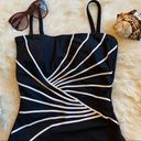 Boston Proper NEW  GOTTEX Black White One Piece Swim Suit | 8 Photo 1