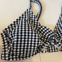 Xhilaration Black and White Gingham Knotted Swimsuit Top Photo 3