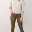 Molly Bracken Cognac Faux Leather Skinny Pants Photo 1