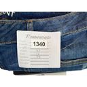 Lane Bryant  Capri Distressed Jeans Stretch Patch Pockets 20 Dark Wash #2756 Photo 6