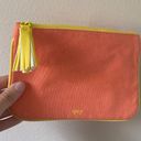 Ipsy Orange Yellow Makeup Bag Holder Accessory Beauty Travel Purse Photo 0