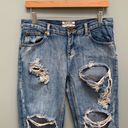 One Teaspoon  Awesome Baggies Destroyed Jeans in Blue 25 Photo 4