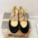 Seavees  shoes black tan womans tie oxford style size 7 Photo 2