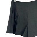 Vince  High-Rise Pleat-Front Shorts in Black Size 12 Photo 2