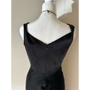 Tahari  Black Silk Square Neck Dress Photo 7