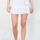 Brandy Melville  Dana Pleated Buckle Skirt Womens One Size Light Blue Adjustable Photo 1