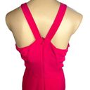 Halston Heritage Halston Twist Mesh Insert Gown in Fuchsia 4 Womens Long Maxi Dress Photo 7