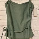 Chelsea28 Women’s Easy Retro Tie One Piece Swimsuit Size XS Green Duck NWT Photo 2