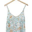 Cupshe NWT  Ruffle Hem Blue Floral Print Boho Slip Dress Swim Cover Sz Medium NEW Photo 4