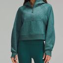 Lululemon  storm teal/silver scuba oversized half zipped hoodie spark size XS/S Photo 3