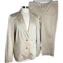 Tommy Hilfiger  Tan Blazer & Cropped Pants Suit Photo 0