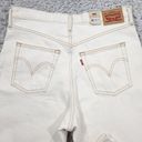 Levi’s Levi's Snap Ribcage Straight Ankle Jeans Exposed Button Fly White Size 31 x 27 Photo 6