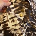 Lafayette 148 NY Brown White Tie Dye Trucker Jacket Photo 4