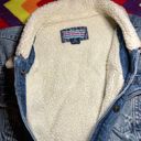 Polo Vintage  Ralph Lauren no 67 distressed denim jean jacket Sherpa size M EC Photo 2