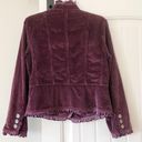 J.Jill  Plum Ribbed Velvet Corduroy Blazer Photo 6