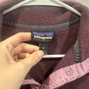 Patagonia Purple Colorblock Synchilla Snap Tee Fleece Photo 2