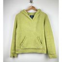 Life is Good  Women's Light Green Fuzzy Hoodie Pullover Sweater - Size M Photo 0