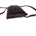 Fossil Vintage  crossbody wallet clutch brown leather Photo 3