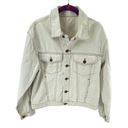 J. Galt  Women's White Jean Denim Trucker Jacket Size Small S PacSun Photo 3